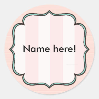 Pink Victorian Custom Sticker