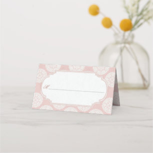 Pink Victorian High Tea Party Blank Place Card
