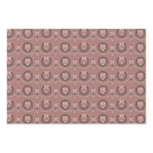 Pink Victorian Mistletoe and Wreath Gift Wrap