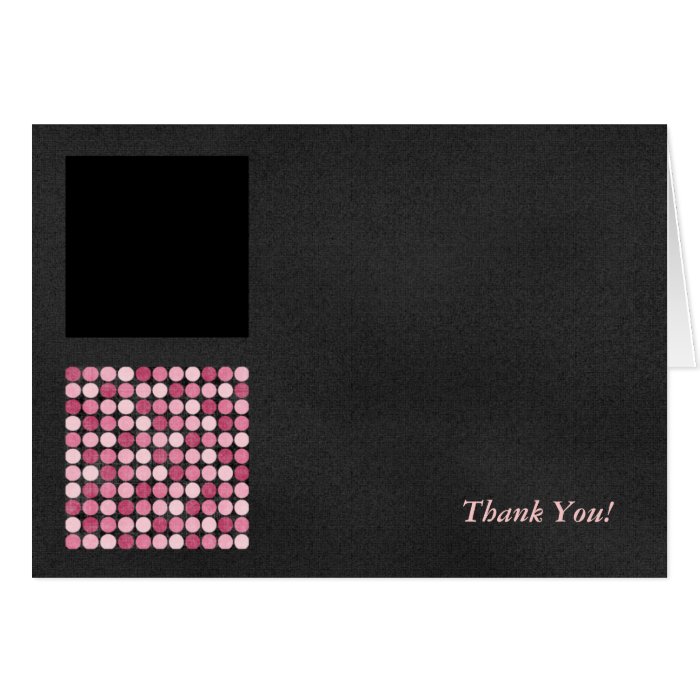 Pink Victorious Thank You Note Card