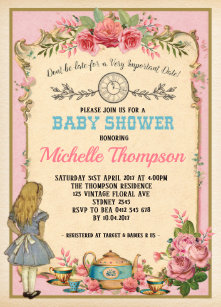 Alice In Wonderland Invitations Zazzle