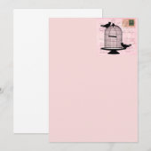 Pink Vintage Bird (Front/Back)