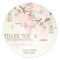Pink Vintage Birdcages Floral Baby Shower Sticker