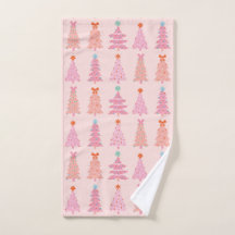 Pink Vintage Christmas Trees