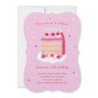 Pink Vintage Coquette Cherry Cake Birthday