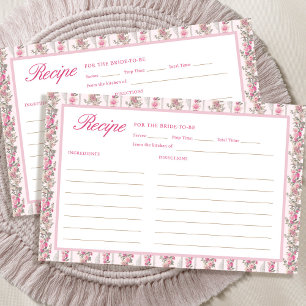 Pink Vintage Floral Bridal Shower Recipe