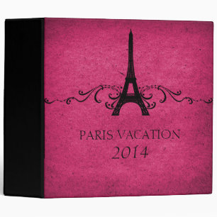 Pink Vintage French Flourish Binder (2 inch)