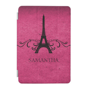 Pink Vintage French Flourish iPad Mini Cover