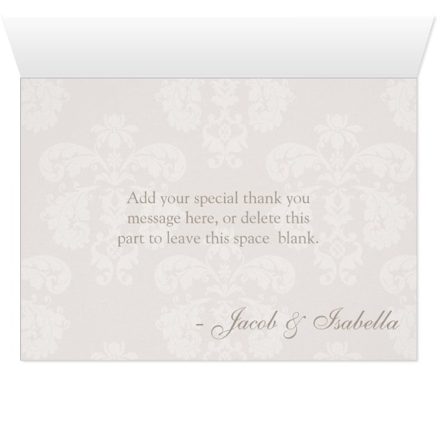 Pink Vintage Lace Thank You Wedding Cards