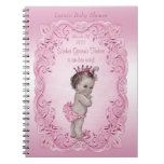 Pink Vintage Princess Baby Shower Guest Book at Zazzle