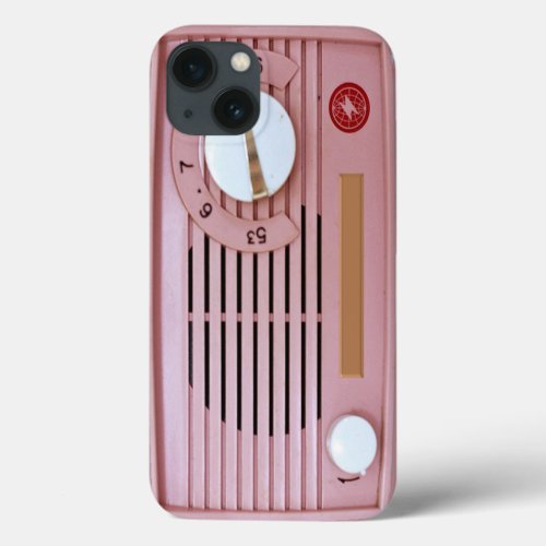 Pink Vintage Radio  iPhone 13 Case