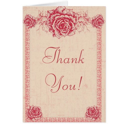 Vintage Wedding Thank You Cards 6