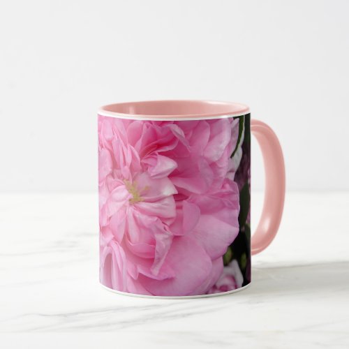 Pink Vintage Rose floral Flowers Mug