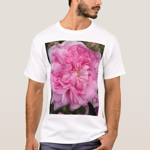 Pink Vintage Rose floral Flowers T_Shirt