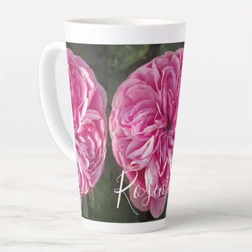 Pink Vintage Rose Flower floral Photo Mug