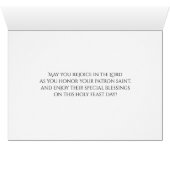 Pink Vintage Roses Saints Feast Day Celebration (Inside Horizontal (Bottom))