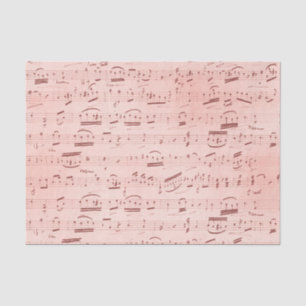 Pink Vintage Sheet Music