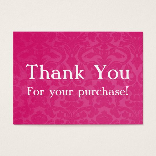 Luxury 90 Thank You For Your Purchase Card Luxury 90 Thank You For Your Purchase Card