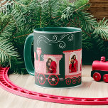 Pink Vintage Train Christmas Tree Delivery Photo Mug<br><div class="desc">All aboard the North Pole Express! Elevate your holiday spirit with our whimsical Christmas tree delivery collection. From stunning holiday cards to festive wrapping paper, we've got everything you need to make your gifts shine like never before. Spread the joy this season and explore the magic of our festive collection!...</div>