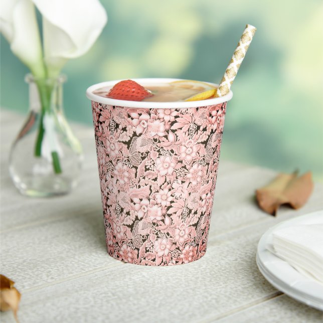 Pink Vintage Wedding Lace  Paper Cups (Insitu)