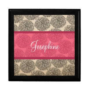 Pink Vintage Zinnia Gift Box