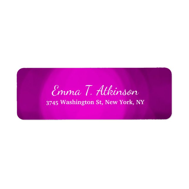 Pink Violet Creative Handwriting Script Feminine Label (Front)
