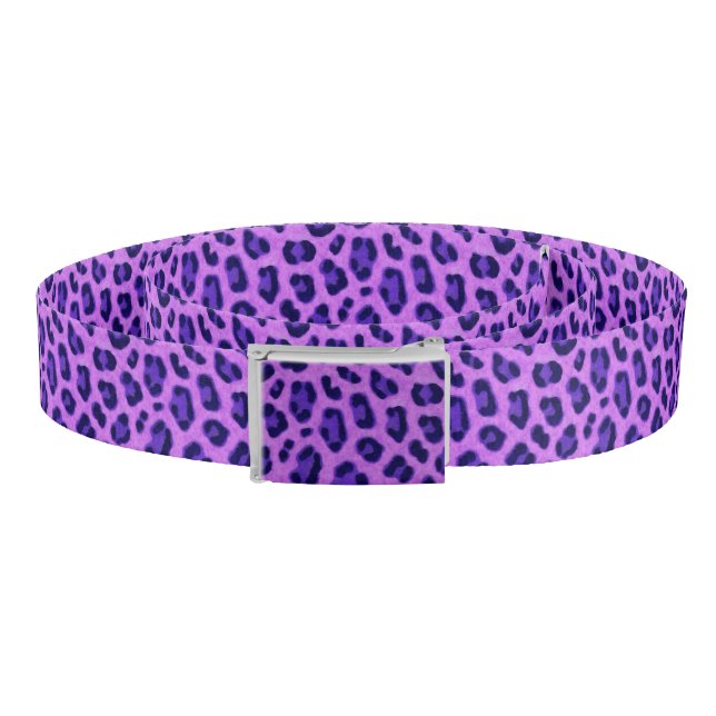 Pink Violet Leopard Animal Print Skin Pattern   Belt (Coil)