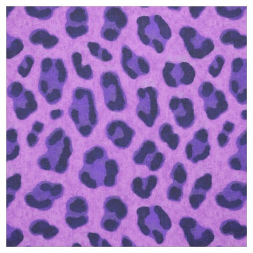Pink Violet Leopard Animal Print Skin Pattern Fabric