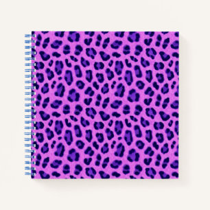 Pink Violet Leopard Animal Print Skin Pattern  Notebook