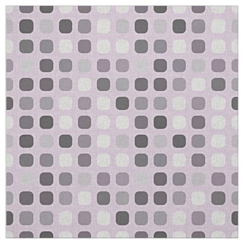 Pink Violet Purple Retro Chic Round Square Pattern Fabric