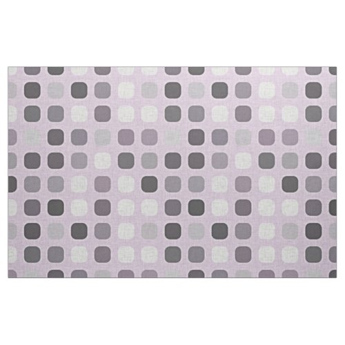 Pink Violet Purple Retro Chic Round Square Pattern Fabric