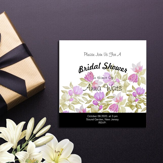 Pink Violet Watercolor Flowers Hand-painted (Creator Uploaded)