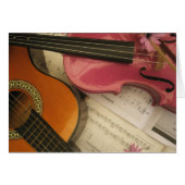 Pink Violin and Guitar (Front Horizontal)