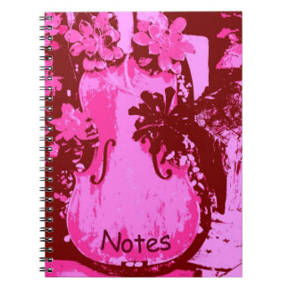 Pink Violin Notebook