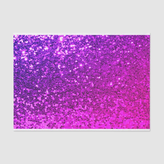 Pink VIP Glitter Fuchsia Sparkly Sweet 16th Bride Tissue Paper (Front)
