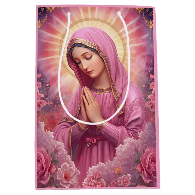 Pink VIrgin Mary Gift Bags (Front)