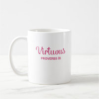 Pink Virtuous Woman Proverbs 31 Coffee Mug