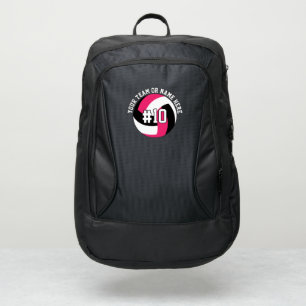 Pink Volleyball Backpack Player Team Teen Girls