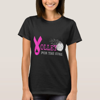 Pink volleyball cancer tshirt breast cancer awaren