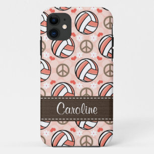 Pink Volleyball iPhone 11 Case