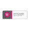 Pink Volleyball Chevron Monogram Address Labels