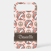 Pink Volleyball iPod Touch Case Mate (Back)