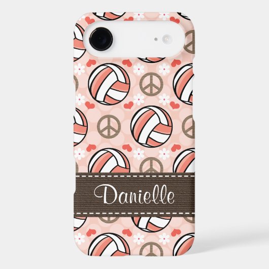 Pink Volleyball iPod Touch Case Mate (Back)