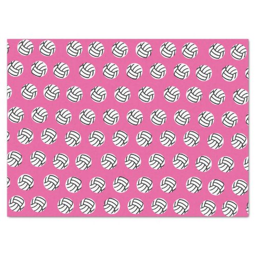 Pink Volleyball Pattern Tissue Paper