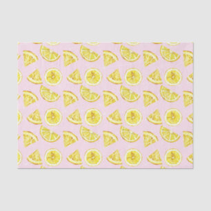 Pink w/ Lemons (Design 36 Pink Series) Tissue Paper