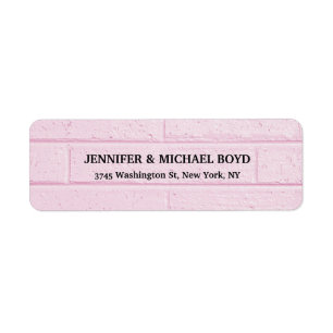 Pink Wall Unique Retro Style Classical Family Label