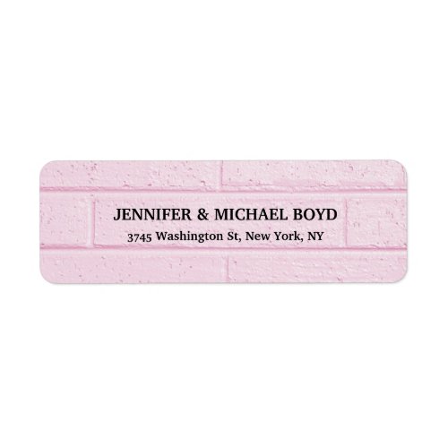 Pink Wall Unique Retro Style Classical Family Label