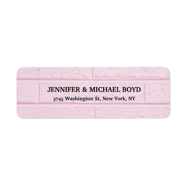 Pink Wall Unique Retro Style Classical Family Label (Front)