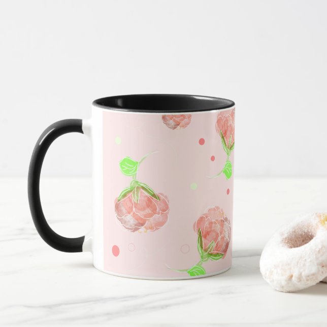 Pink Waltz Mug (With Donut)