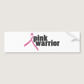 pink warrior (breast cancer) bumper sticker